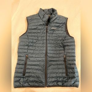 Eddie Bauer 650 fill puffy blue vest size M